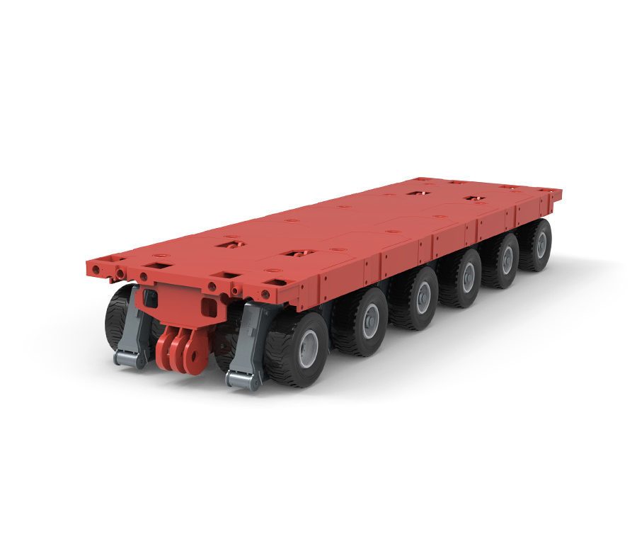 Samohybný modulárny transportér KTSP-6 so 6 nápravami (SPMT)